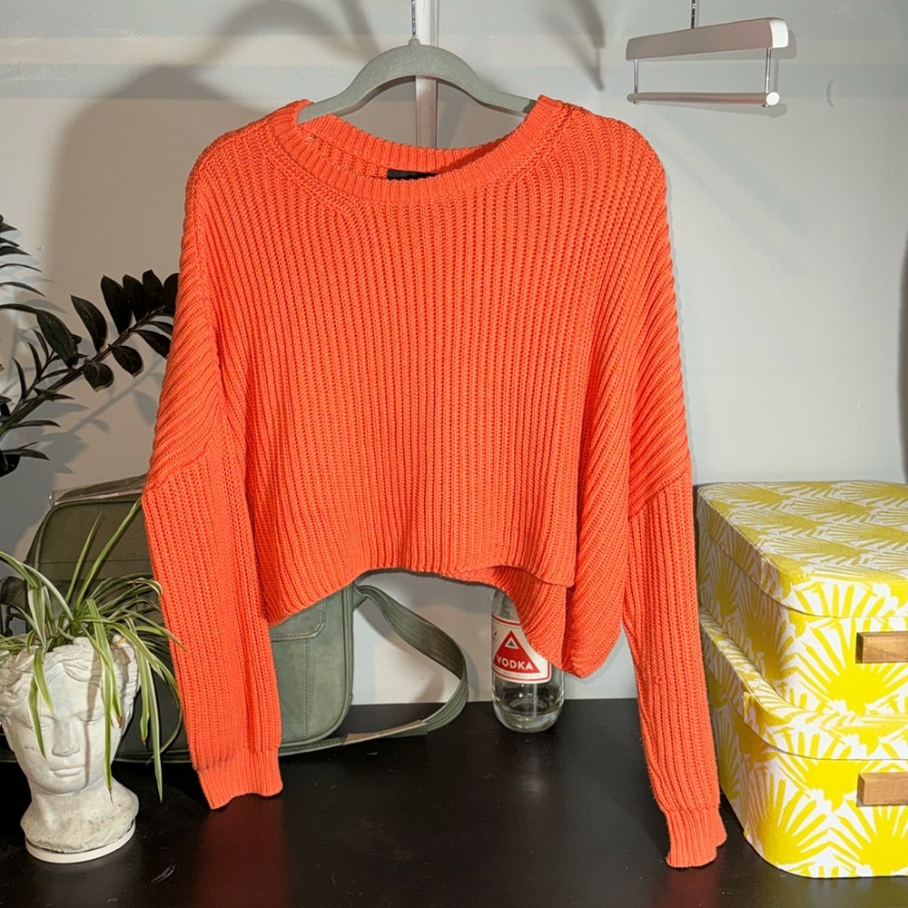 Orange sweater